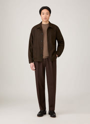 Men's Long Sleeve Riviera Midweight T-shirt in Bark