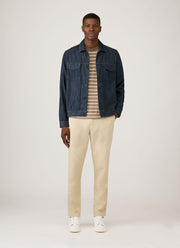 Men's Long Sleeve Heavyweight T-shirt in Hazelwood/Dark Cedar