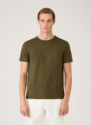 Men's Heavyweight Jersey T-shirt in Deep Olive