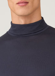 Men's Long Sleeve Roll Neck in Navy