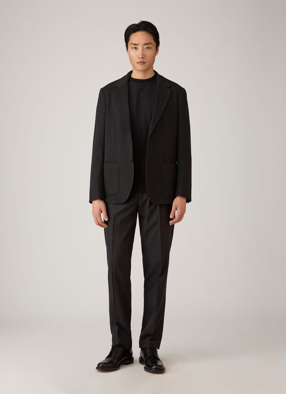 Men's Brushed Cotton T-shirt in Black