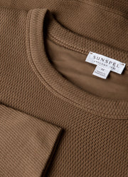 Men's Long Sleeve Cellulock Crew Neck in Dark Cedar