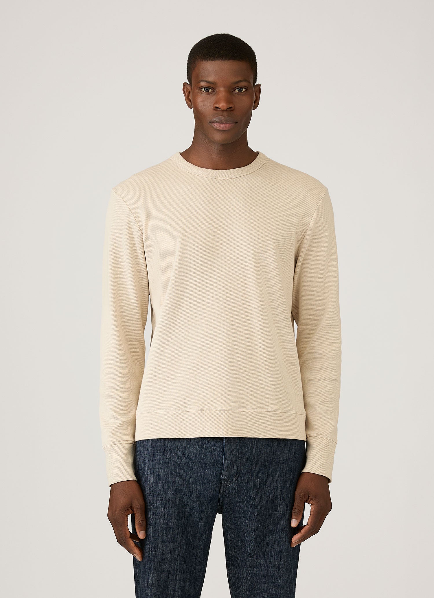 Men's Long Sleeve Cellulock Crew Neck in Hazelwood