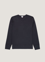 Men's Long Sleeve Cellulock Crew Neck in Navy