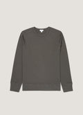 Men's Long Sleeve Cellulock Crew Neck in Charcoal