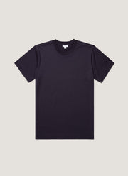 Men's Silk Cotton Cashmere T-shirt in Navy