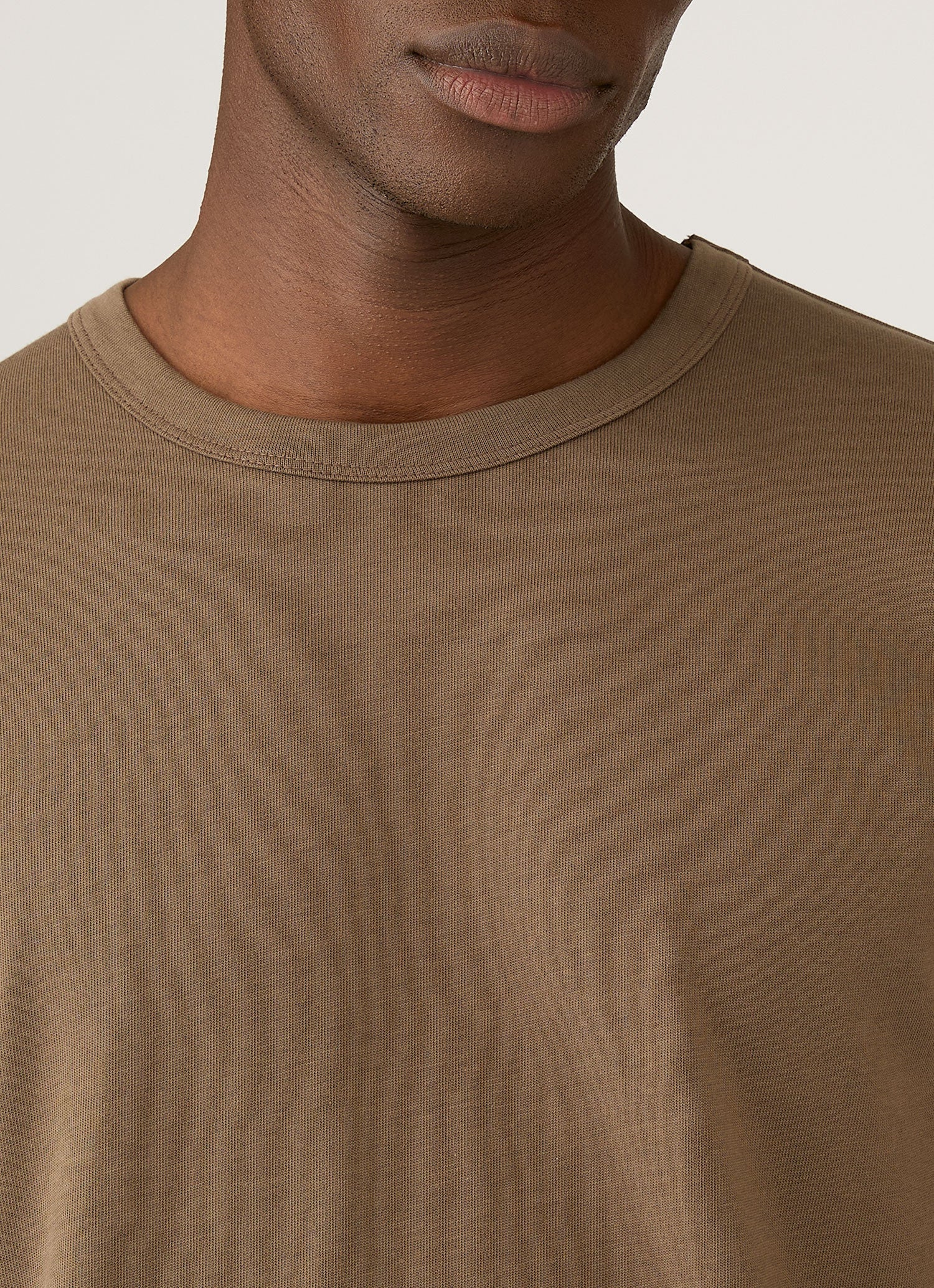 Men's Long Sleeve Heavyweight Jersey T-shirt in Dark Cedar