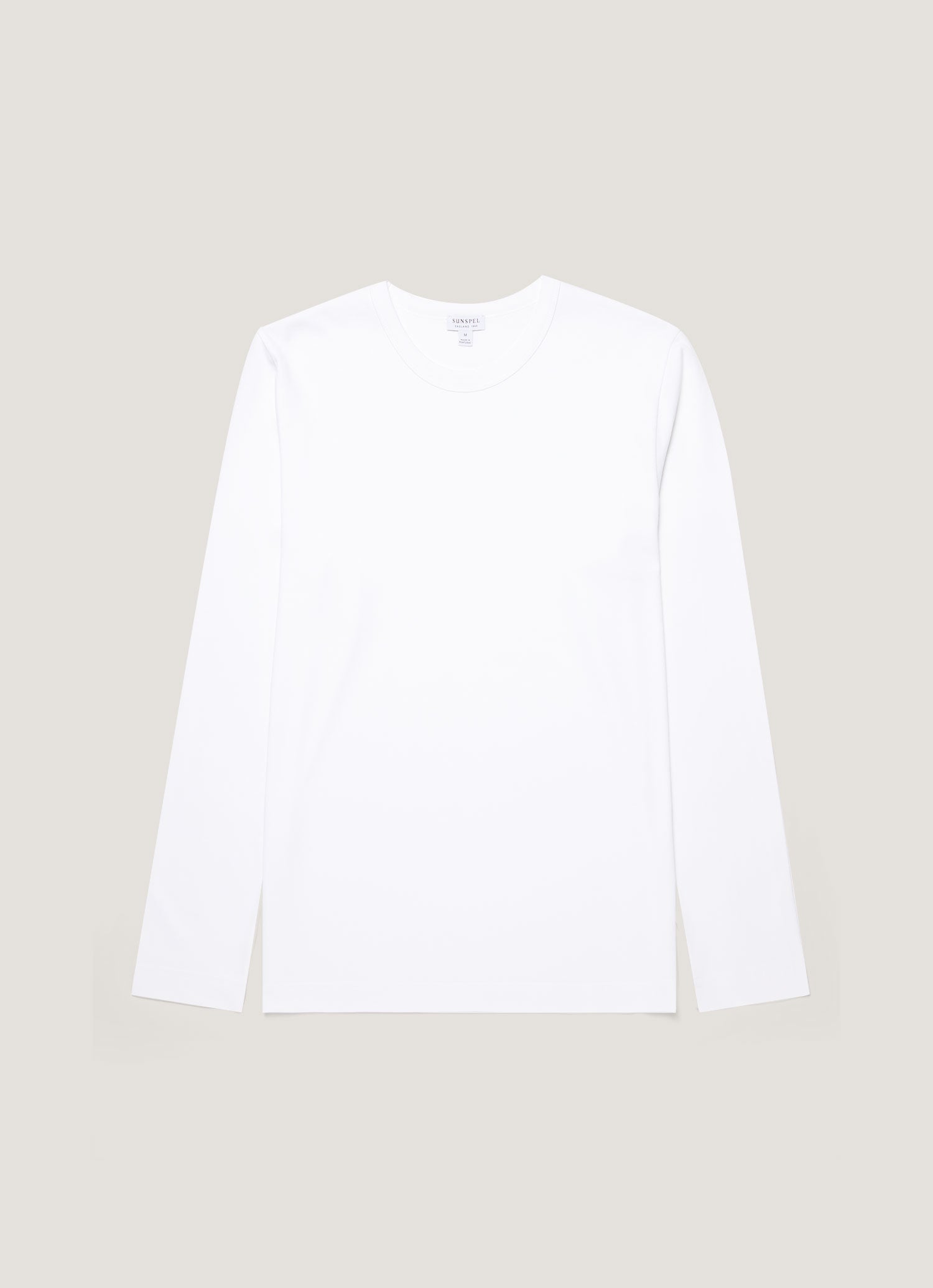 Men's Long Sleeve Heavyweight Jersey T-shirt in White