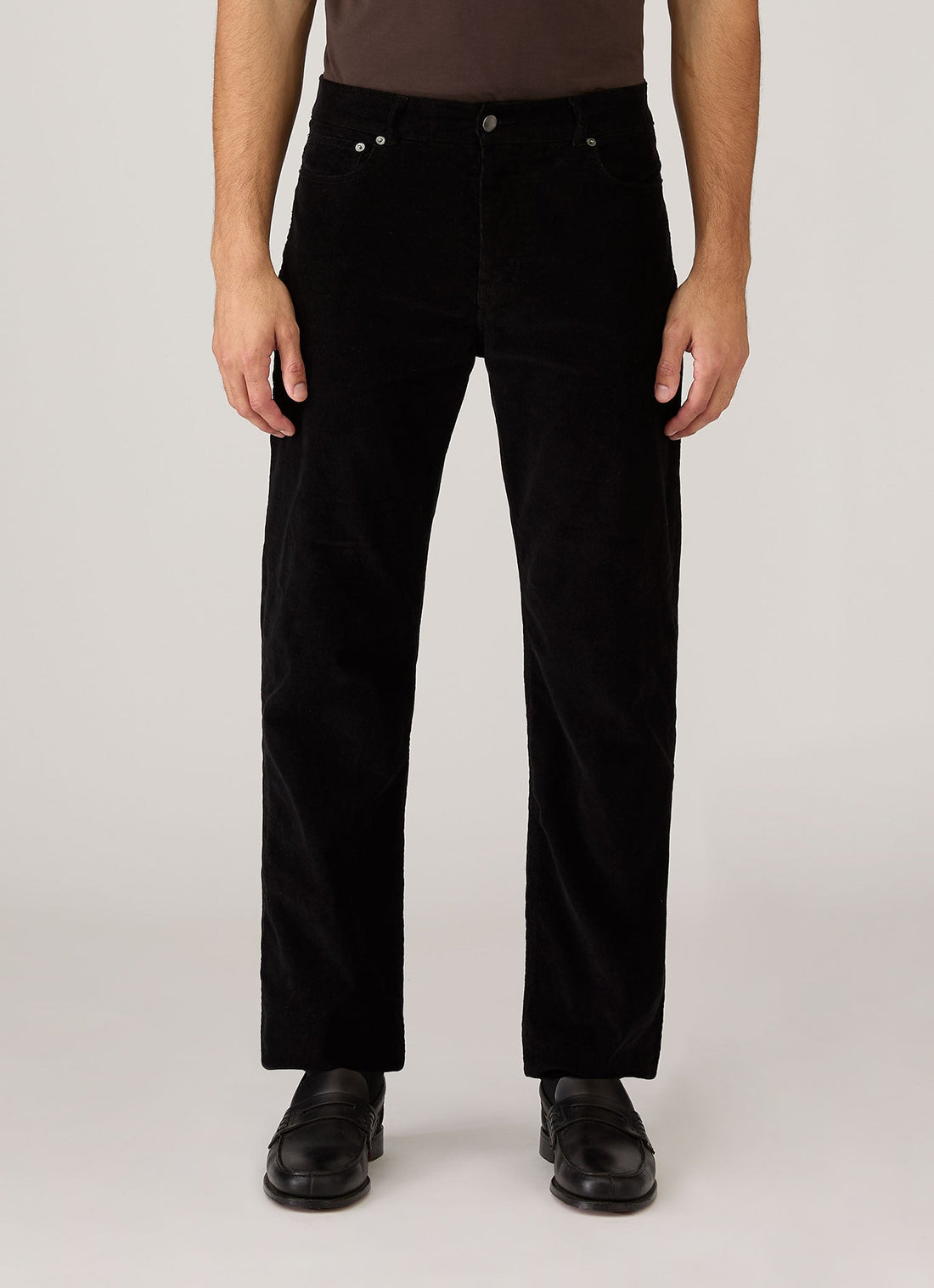 Men's Sunspel x Paul Weller Corduroy Trouser in Black
