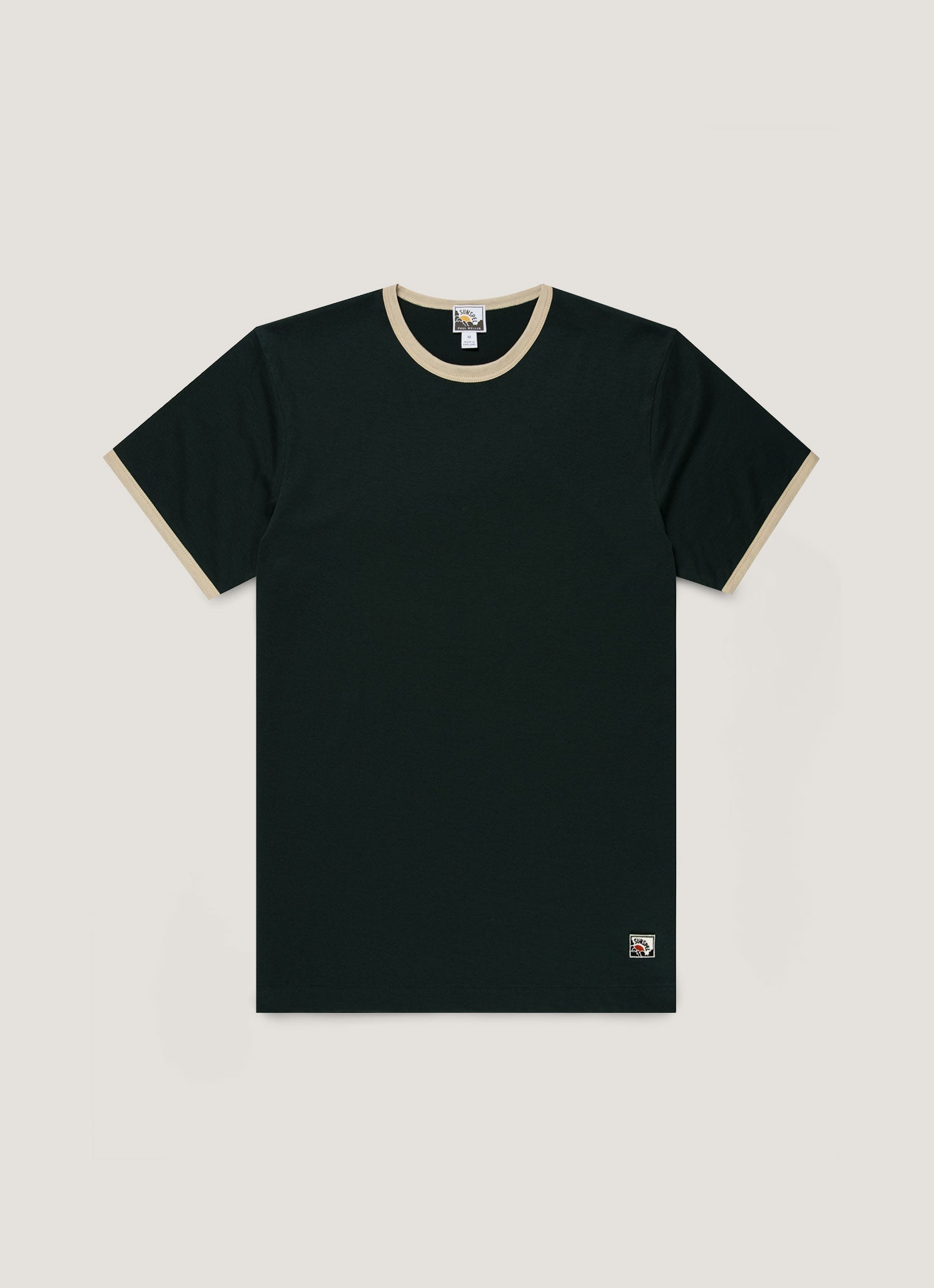 Men's Sunspel x Paul Weller Ringer T-shirt in Forest