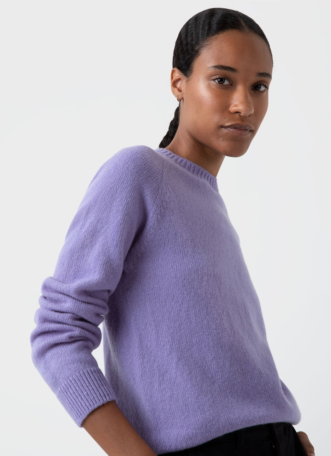 Women's Lambswool Crew Neck Jumper in Heather