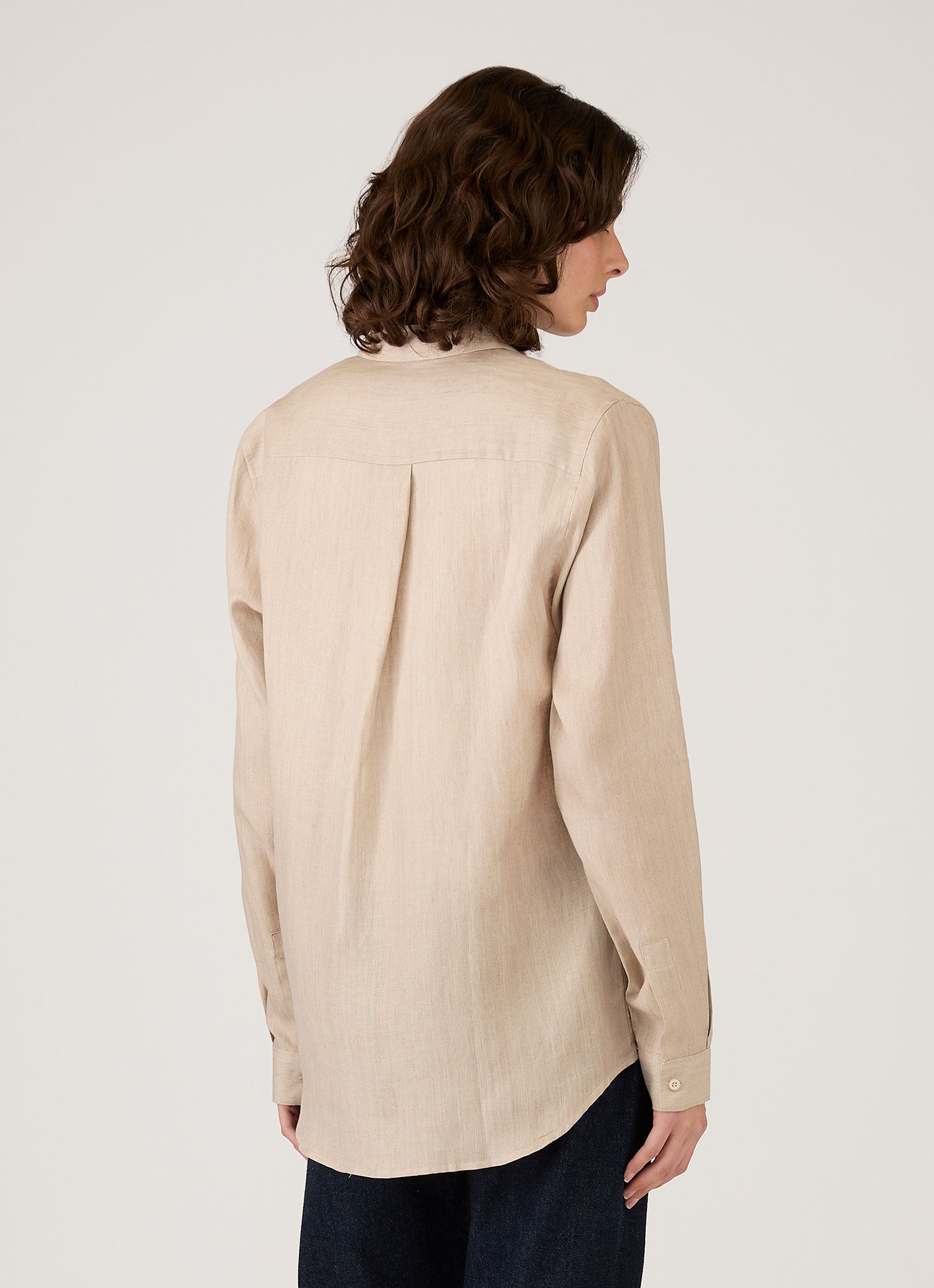 Women's Linen Shirt in Hazelwood