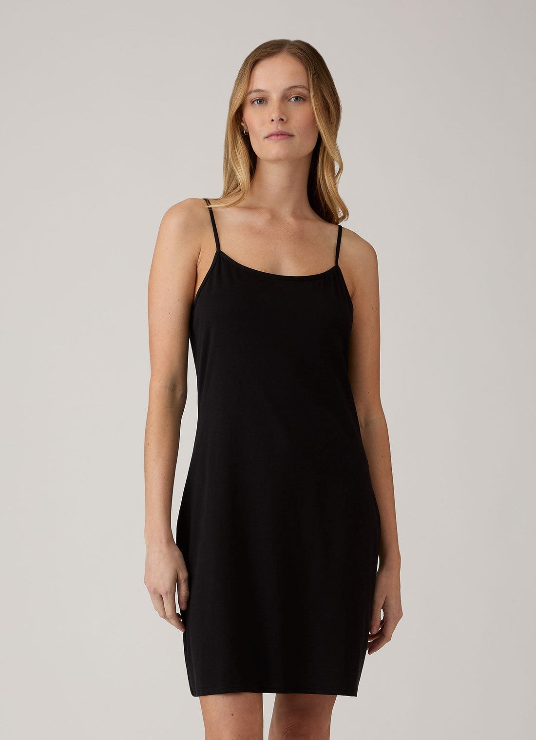 Women's Cotton Slip in Black