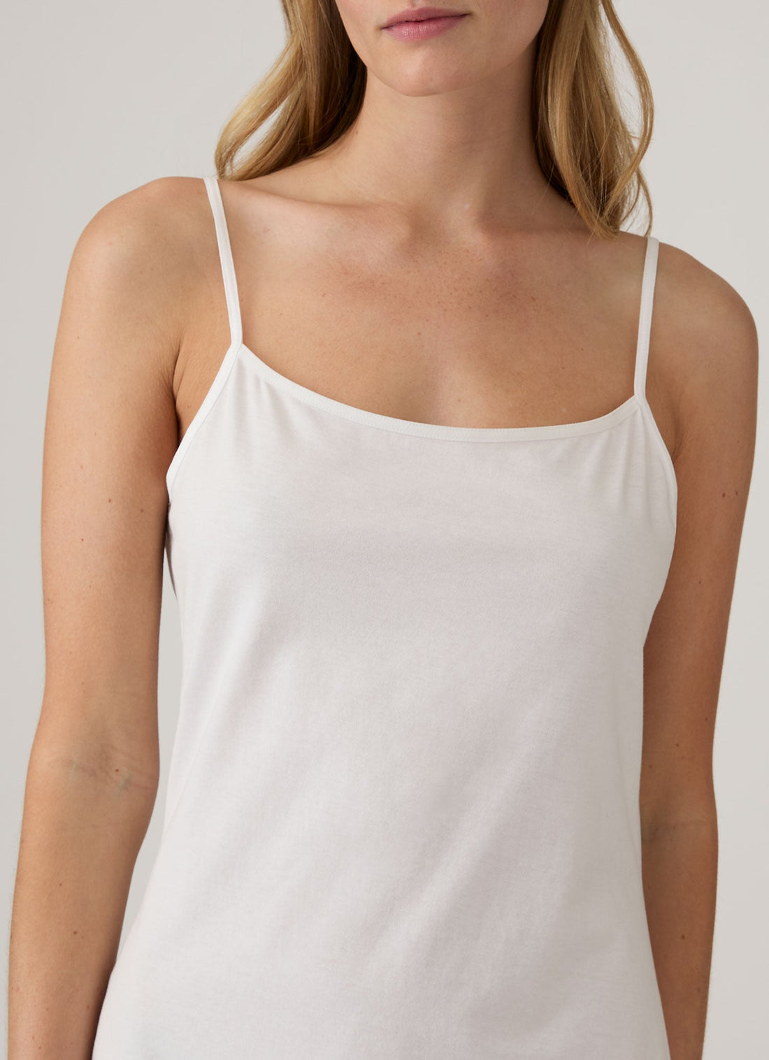 Women's Cotton Slip in White