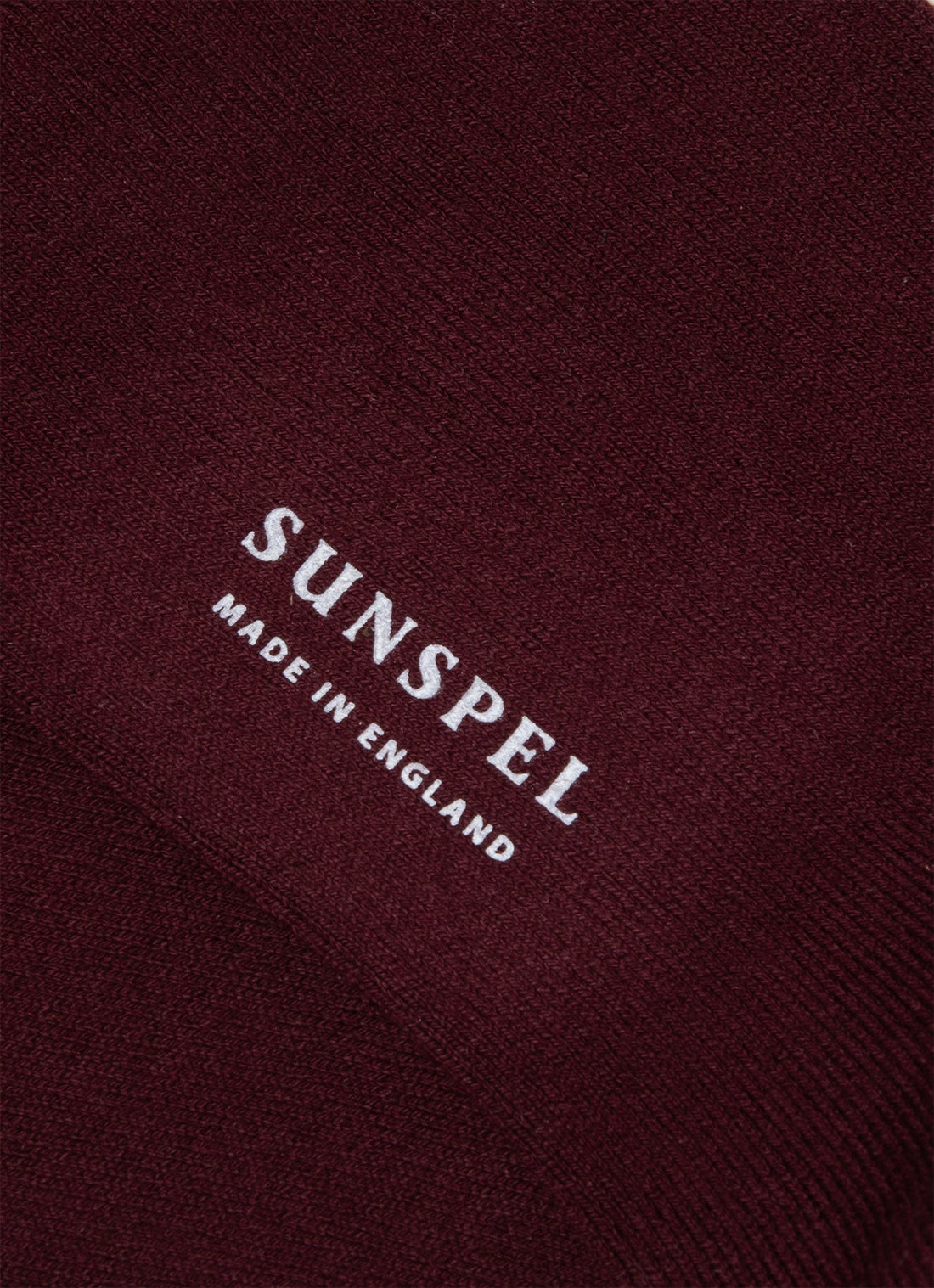 Women's Ankle Socks in Maroon