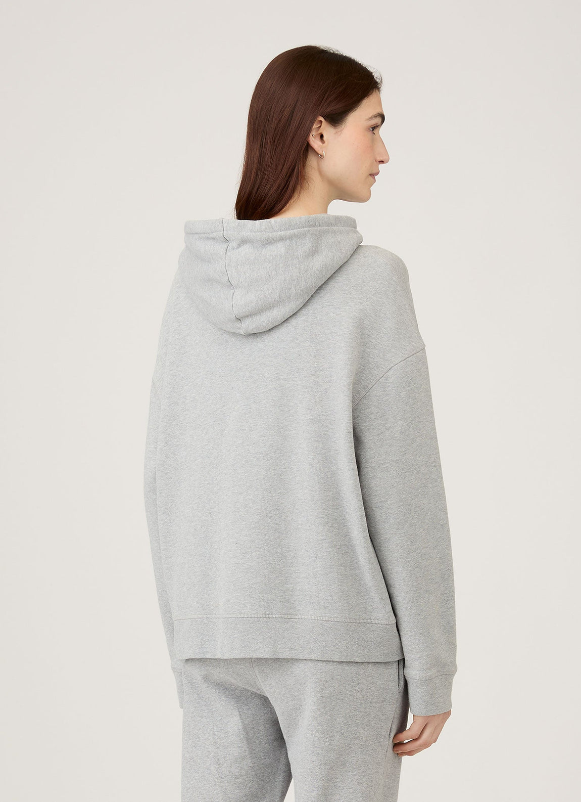Women's Loopback Hoodie in Grey Melange