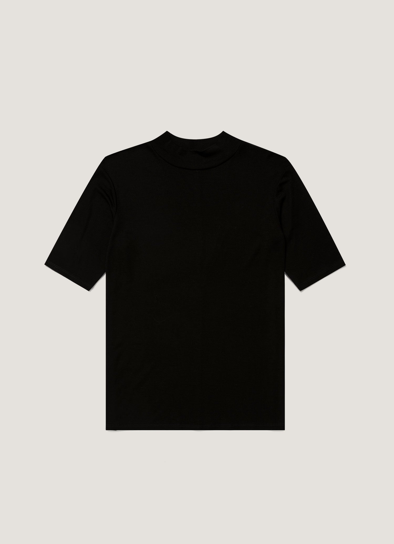 Women's Mock Neck Top in Black