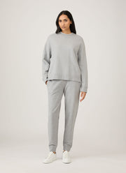 Women's Relaxed Sweatpants in Grey Melange