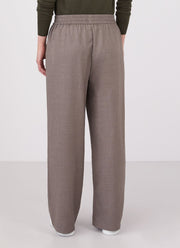 Women's Wide Leg Trouser in Grey Taupe