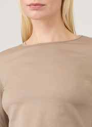 Women's Long Sleeve Classic T-shirt in Mink