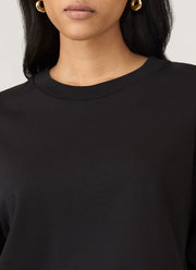 Women's Boxy Heavyweight T-shirt in Black