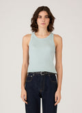 Women's Ribbed Tank Top in Peppermint