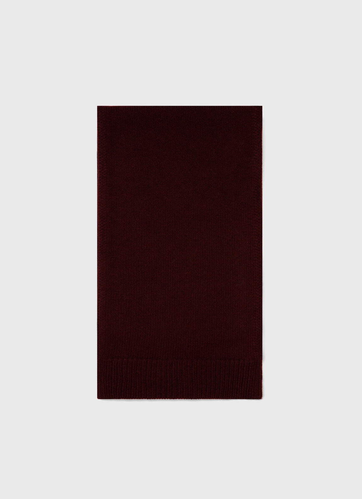 Scottish Lambswool Scarf in Maroon
