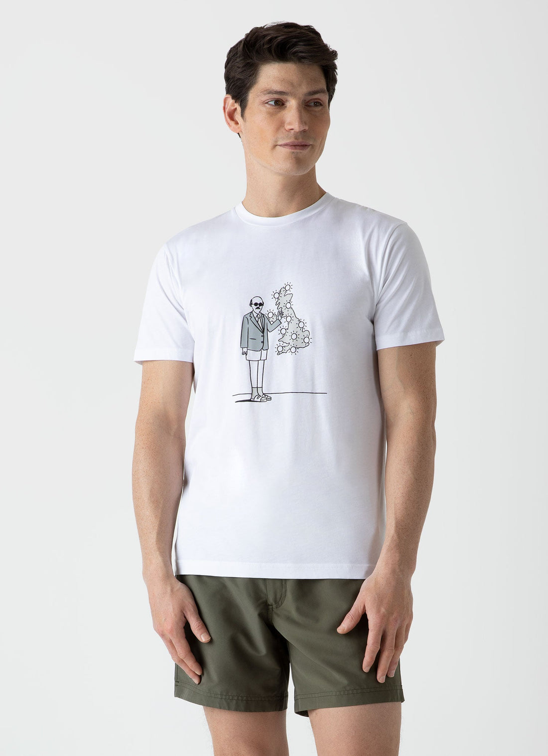 Men's Matt Blease Print T-shirt in White