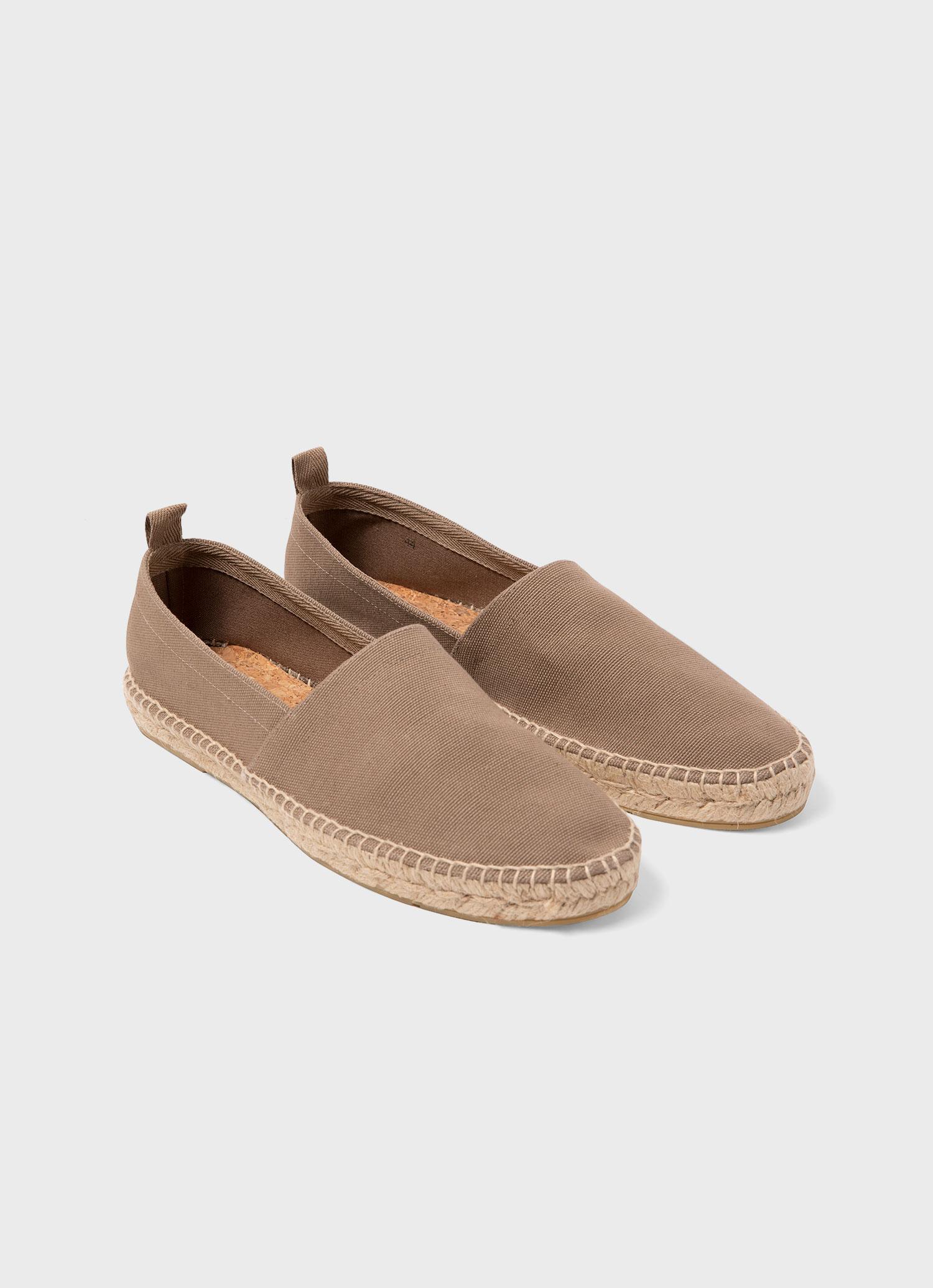 Men's Canvas Espadrille in Soft Khaki