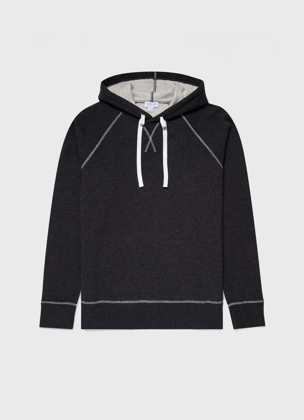 Men's Fleeceback Hoody in Charcoal Melange
