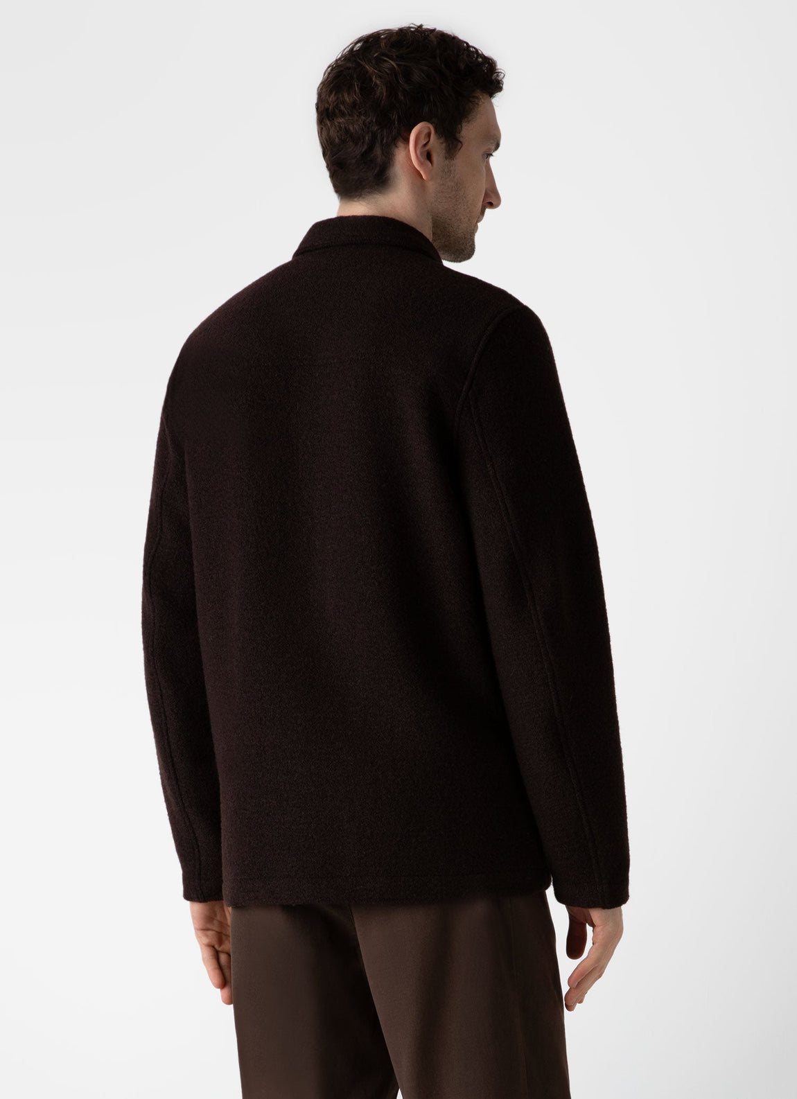 Men's Wool Donkey Jacket in Coffee