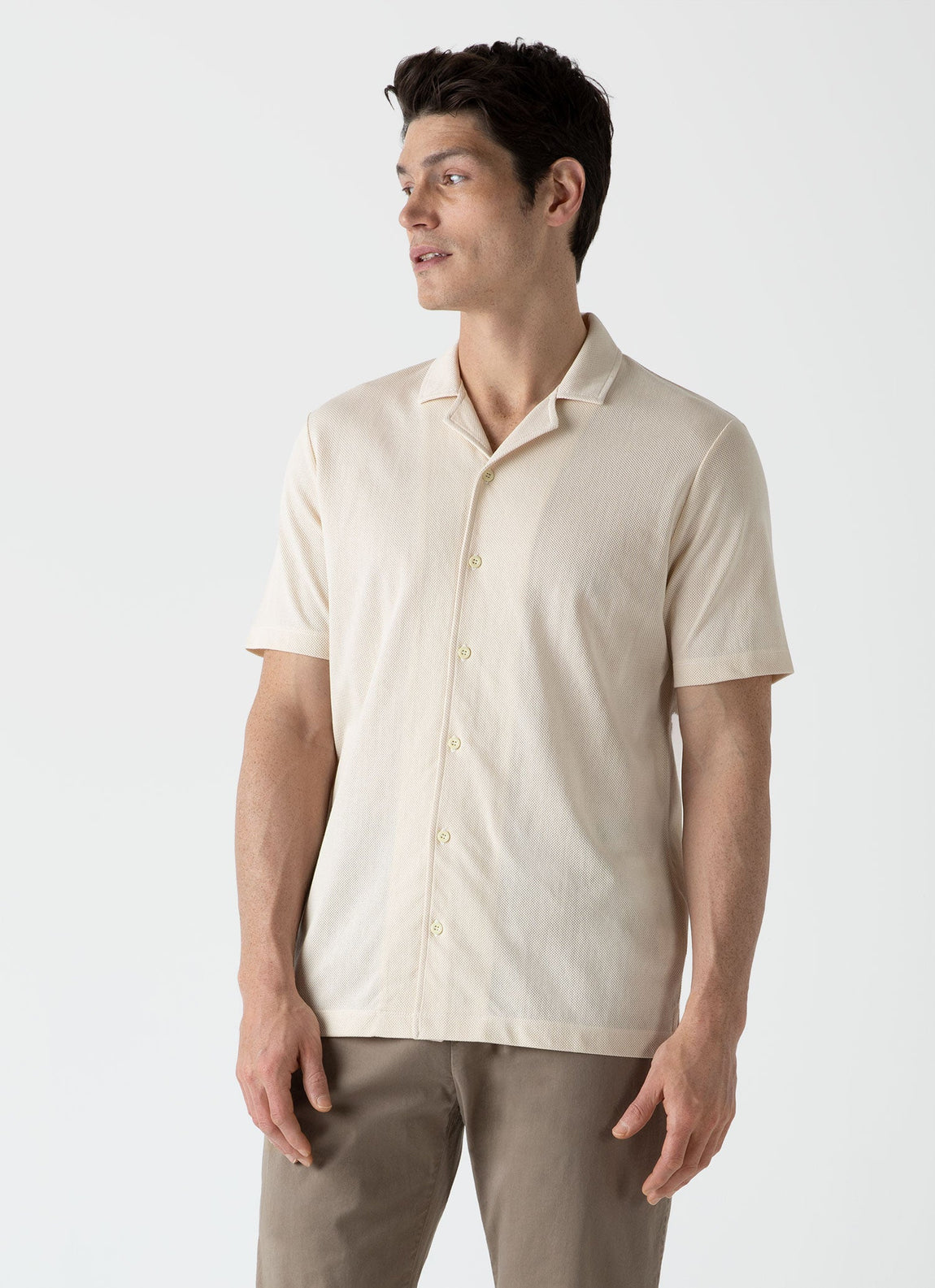 Men's Mr Porter Short Sleeve Shirt in Undyed