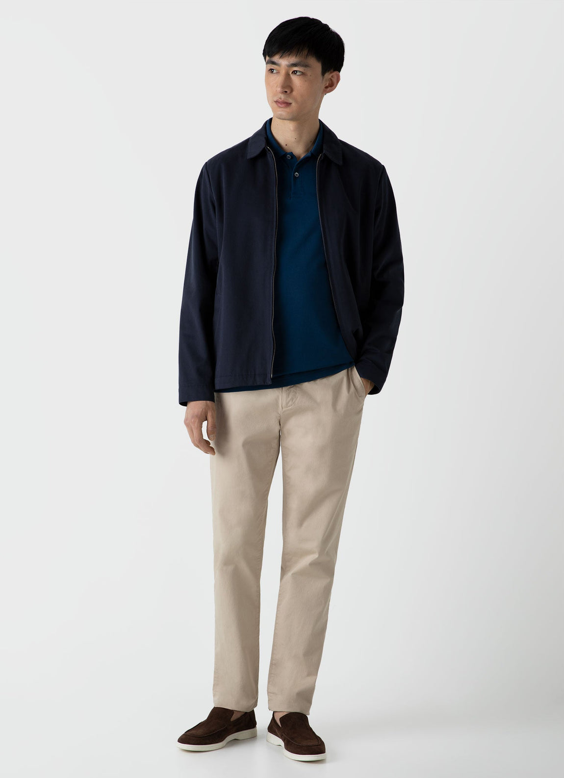 Men's Piqué Polo Shirt in Coast