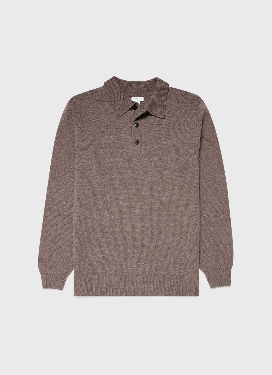 Men's Lambswool Polo Shirt in Cedar