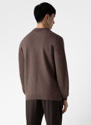 Men's Lambswool Polo Shirt in Cedar
