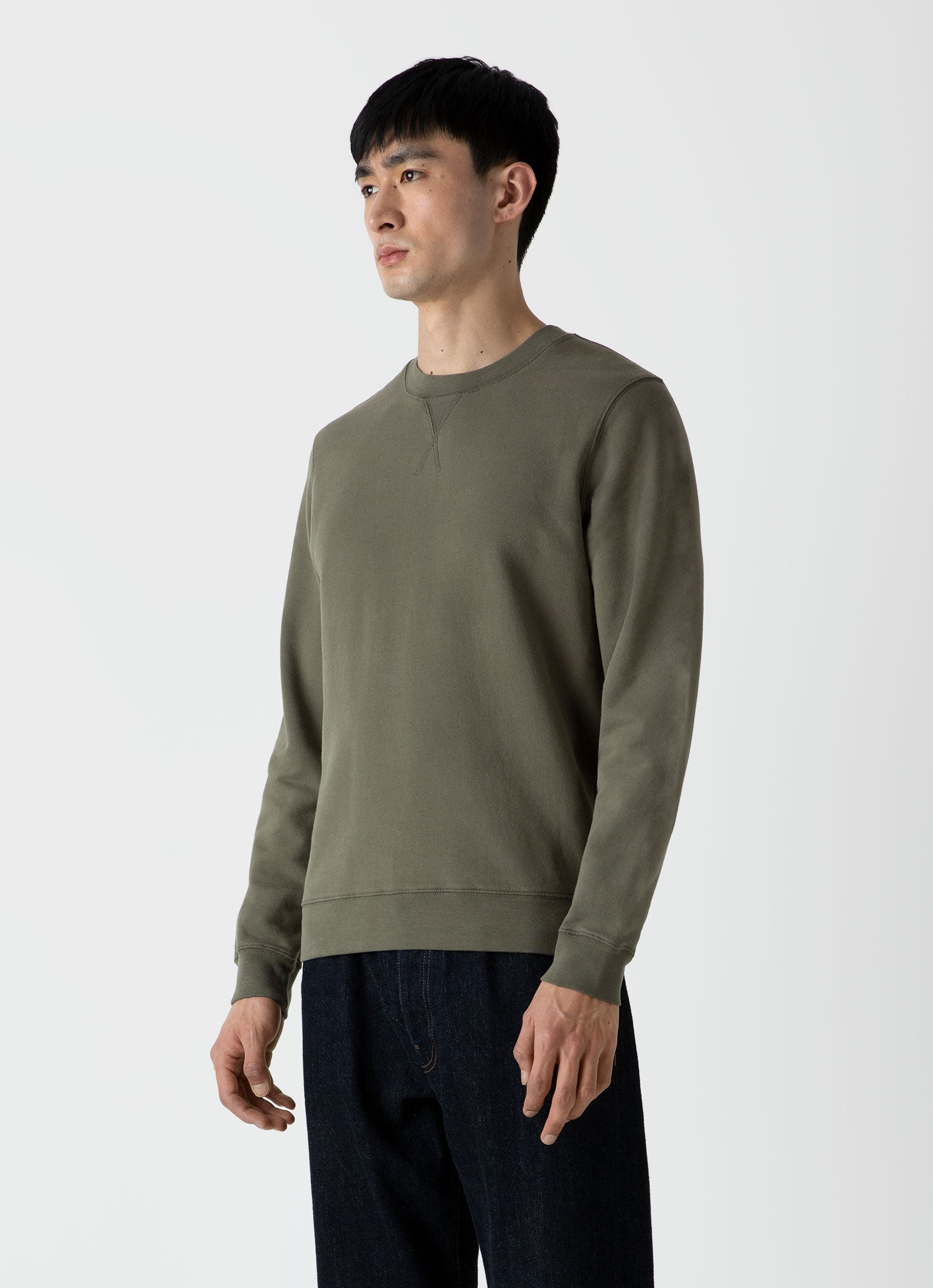 Men's Loopback Sweatshirt in Hunter Green