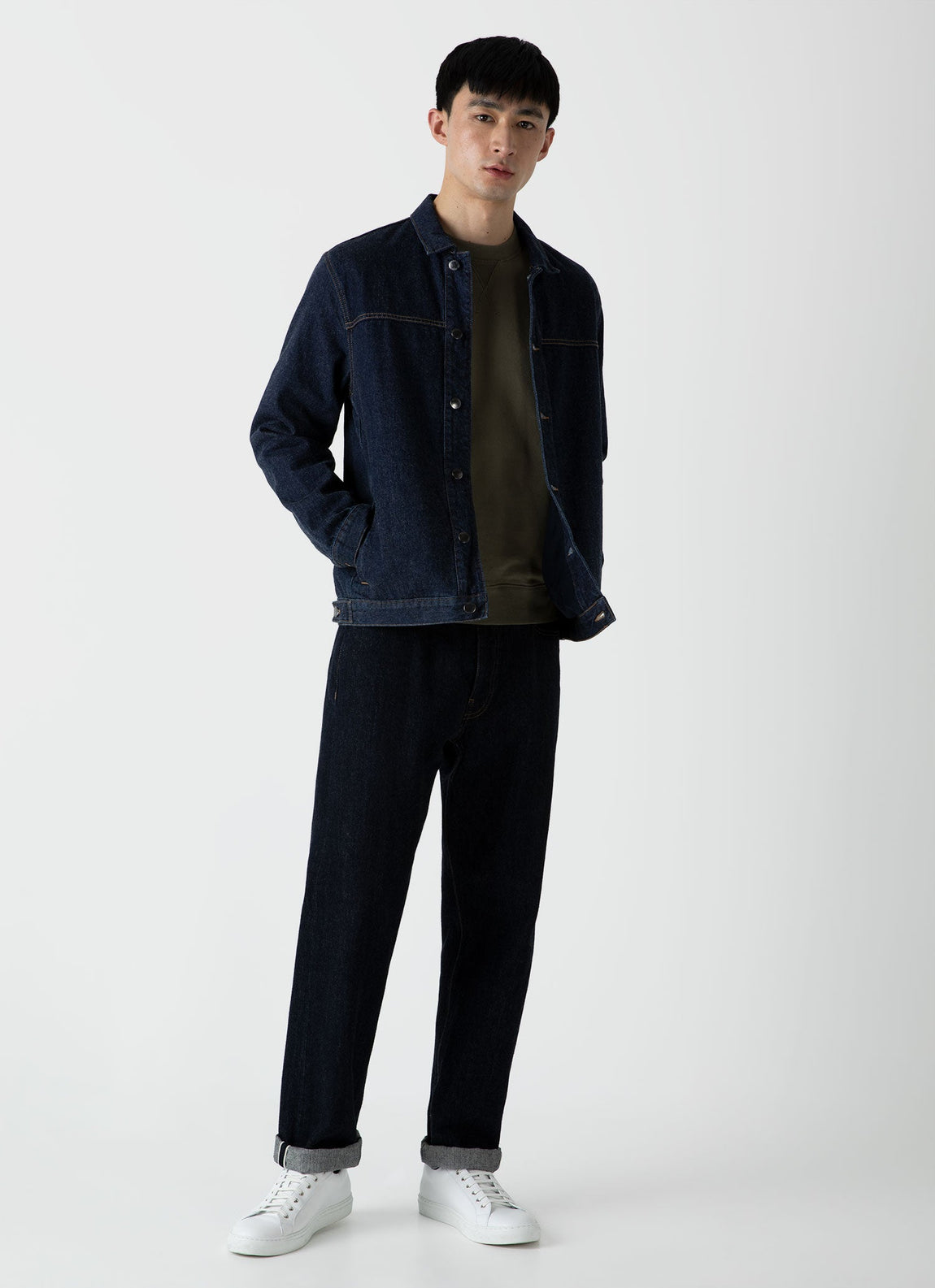 Men's Loopback Sweatshirt in Hunter Green