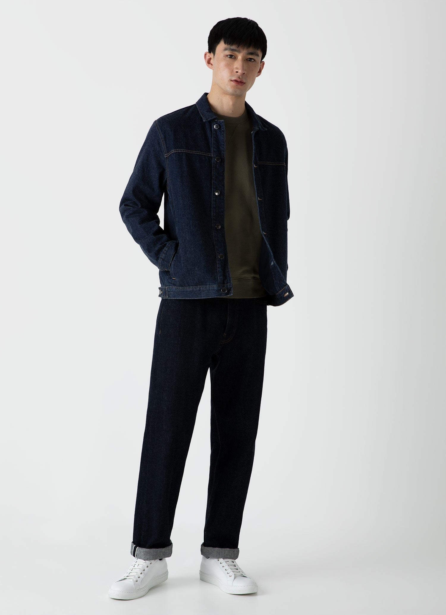 Men's Loopback Sweatshirt in Hunter Green