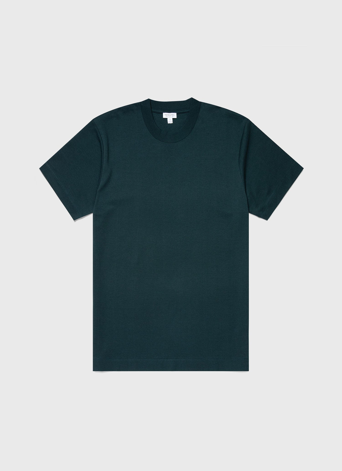 Men's Brushed Cotton T-shirt in Peacock