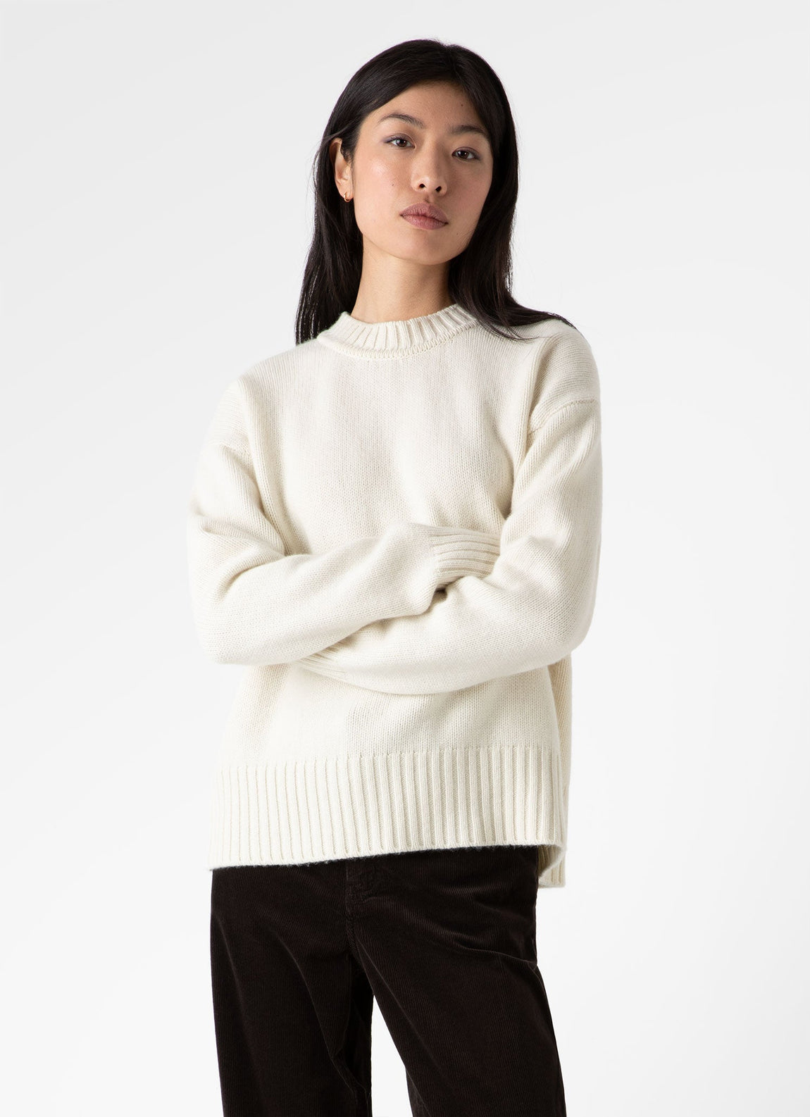 Women's Luxurious Cashmere Jumper in Undyed