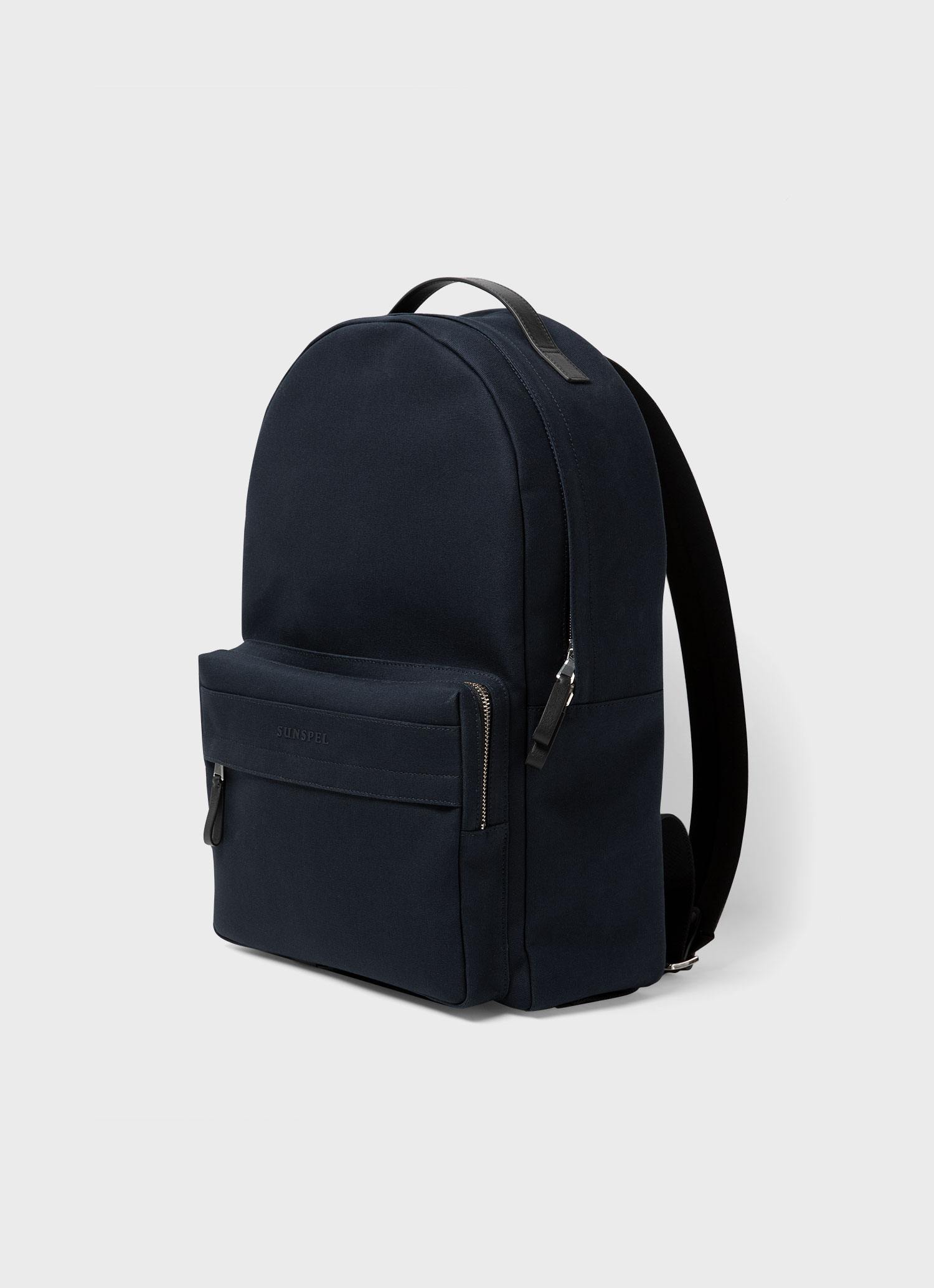 Plain black backpack deals