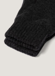 Cashmere Gloves in Charcoal Melange