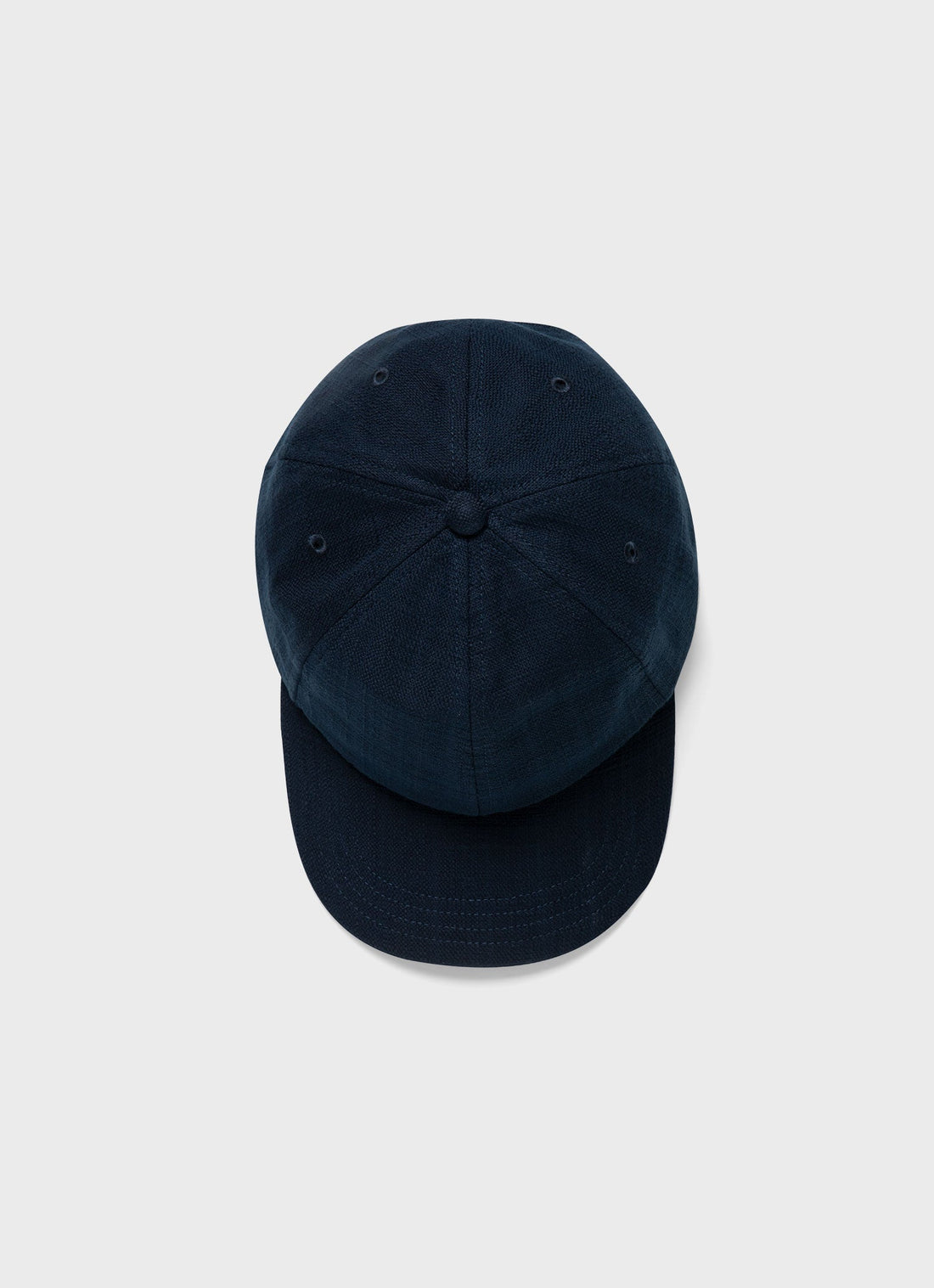 Cotton Raffia Cap in Navy