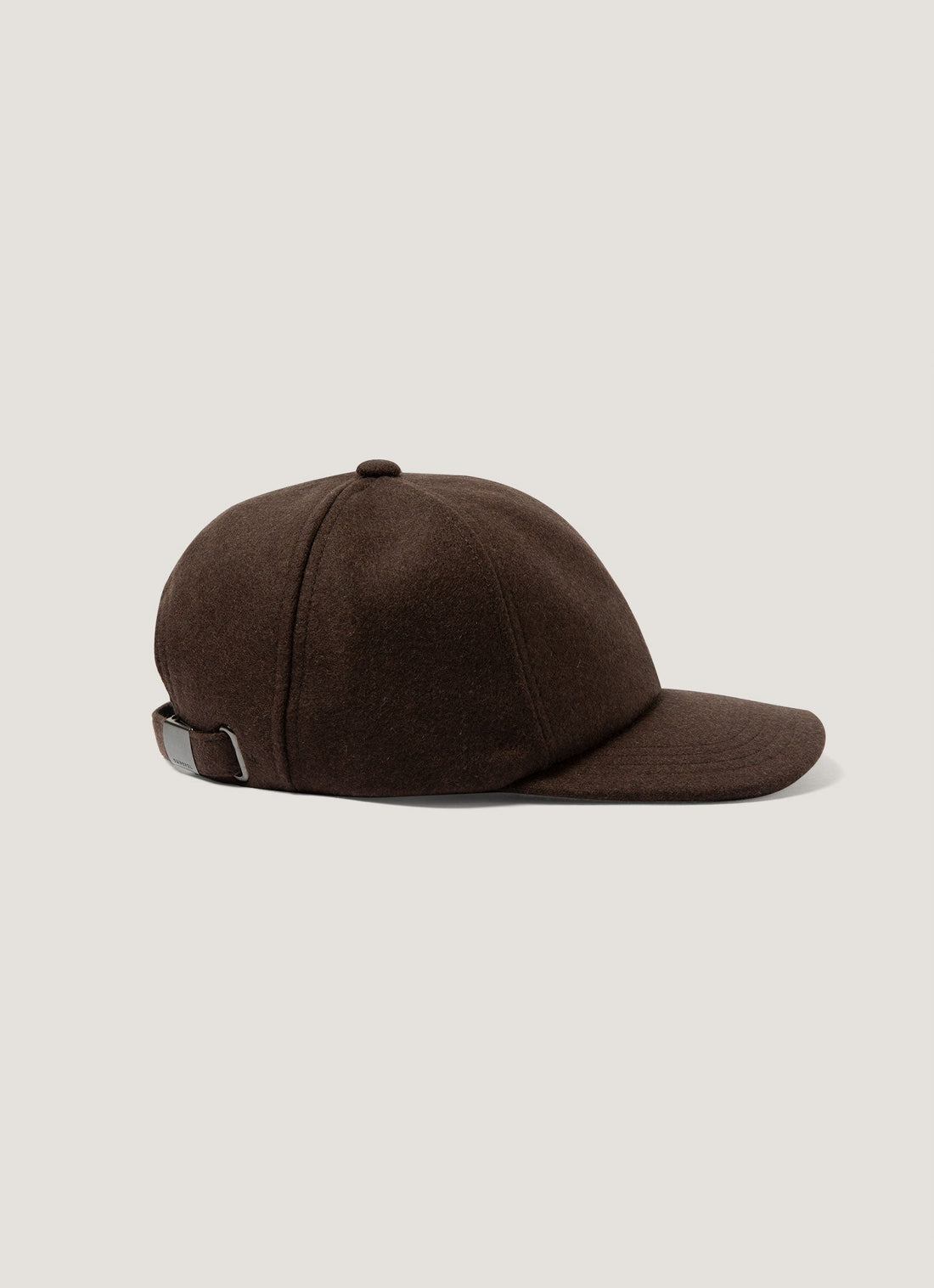 Men's Boiled Wool Cap in Truffle