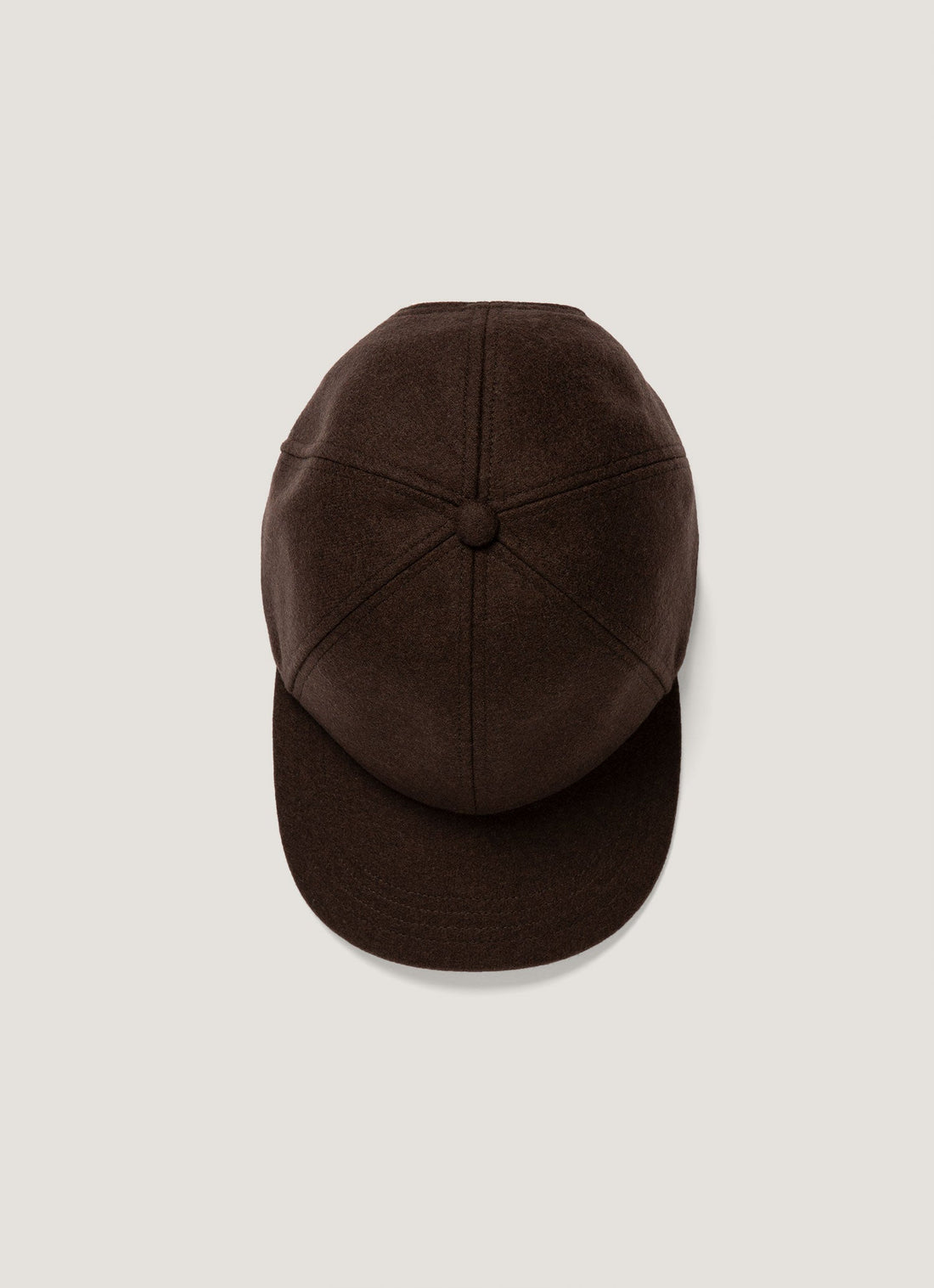Men's Boiled Wool Cap in Truffle