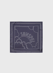 Silk Pocket Square in Navy