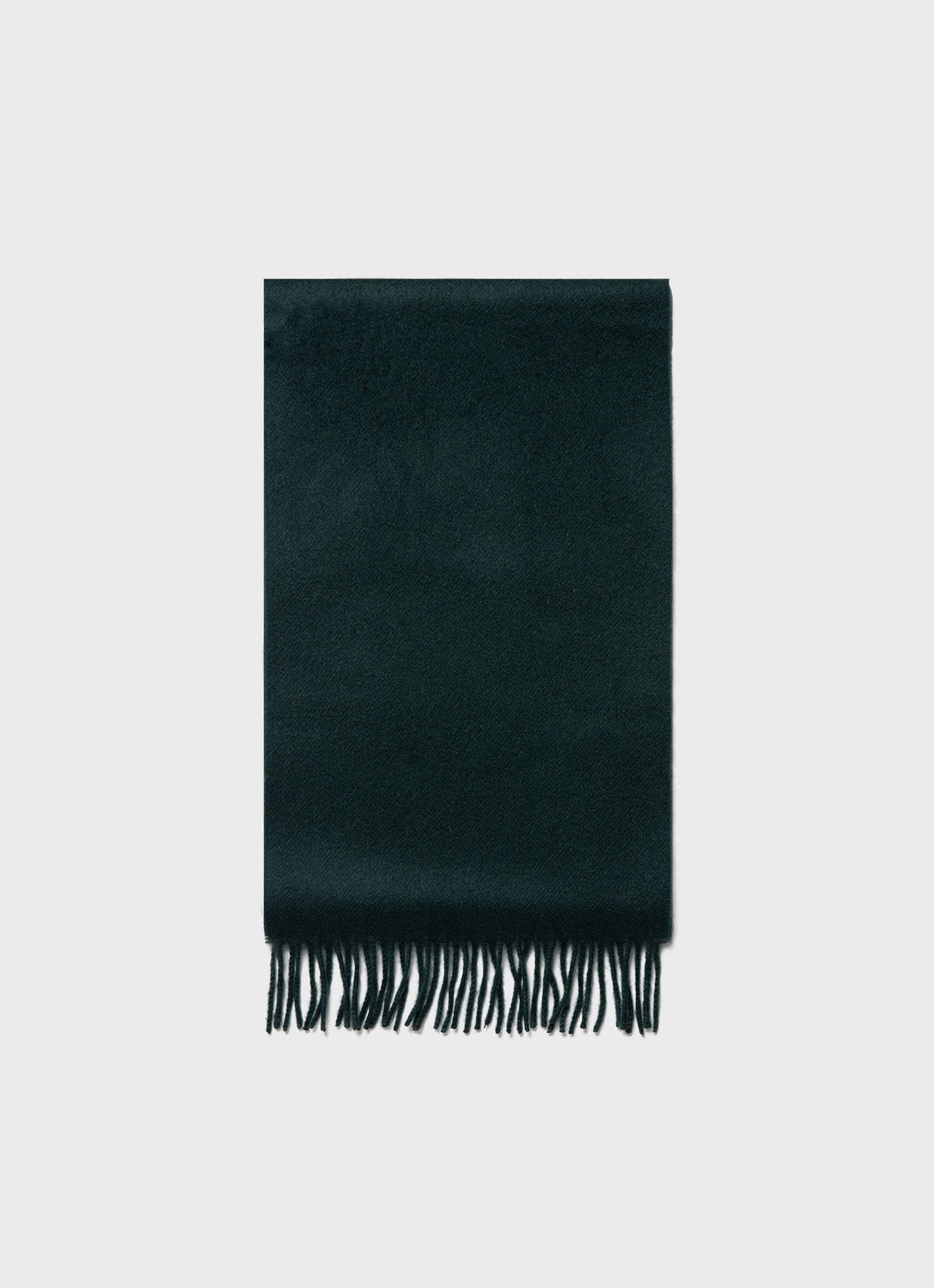 Cashmere Woven Scarf in Dark Green