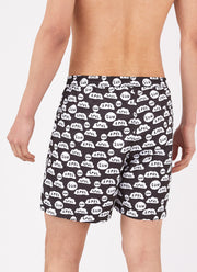 Men's David Shrigley Swim Shorts in Black