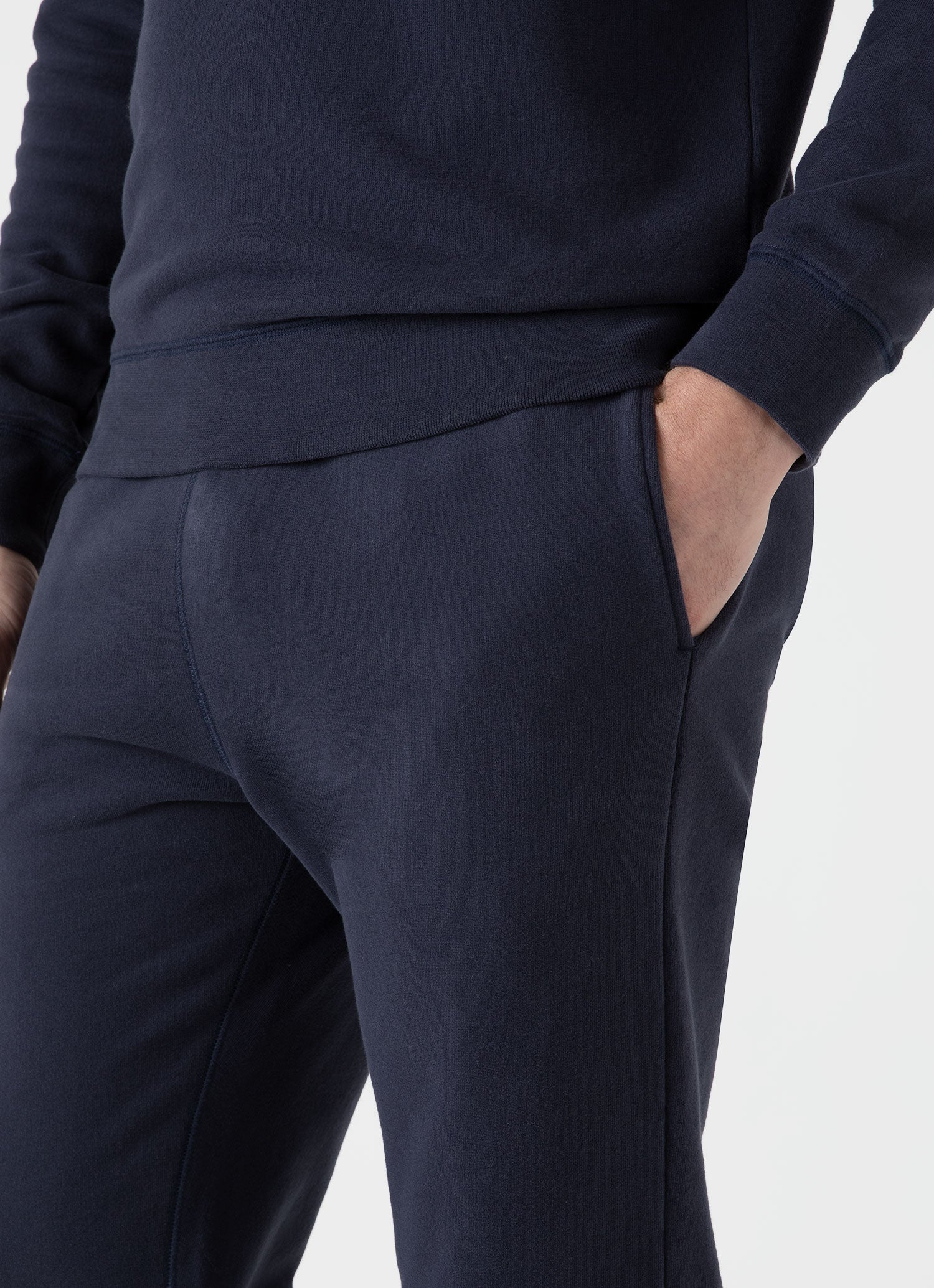 Men's Loopback Tracksuit in Navy