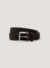 Men's Smart Suede Belt in Brown